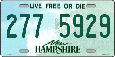 NH license plate 2775929