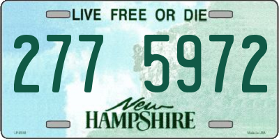 NH license plate 2775972