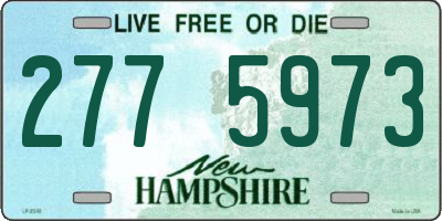 NH license plate 2775973