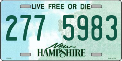 NH license plate 2775983