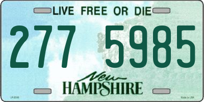 NH license plate 2775985