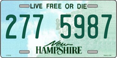 NH license plate 2775987