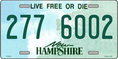 NH license plate 2776002