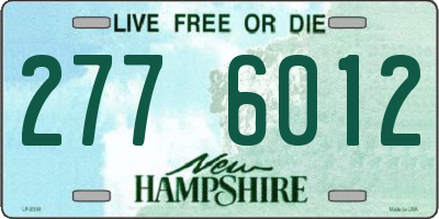 NH license plate 2776012