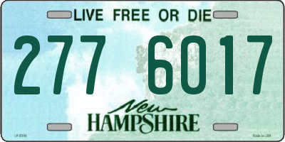 NH license plate 2776017