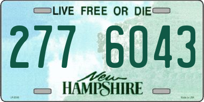 NH license plate 2776043