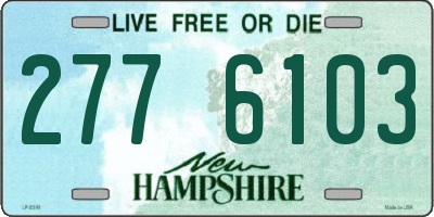 NH license plate 2776103