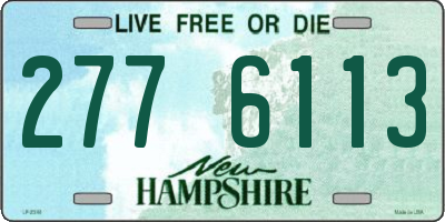NH license plate 2776113