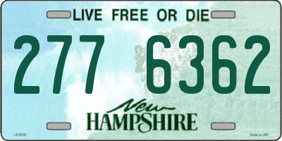 NH license plate 2776362
