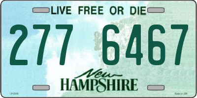 NH license plate 2776467