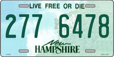 NH license plate 2776478