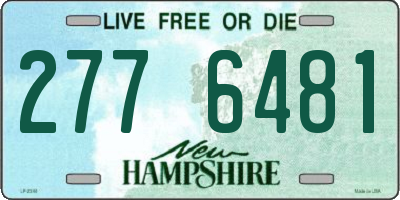 NH license plate 2776481
