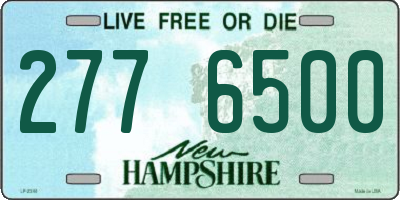 NH license plate 2776500