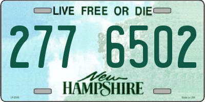NH license plate 2776502