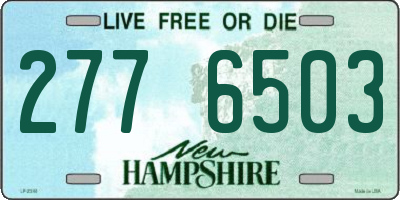 NH license plate 2776503