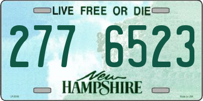 NH license plate 2776523