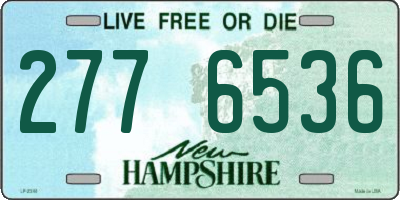 NH license plate 2776536