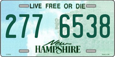NH license plate 2776538