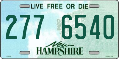 NH license plate 2776540