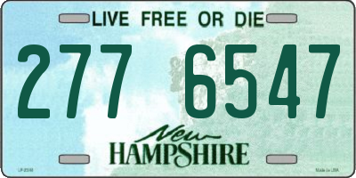 NH license plate 2776547