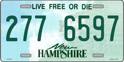 NH license plate 2776597