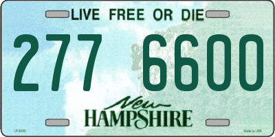 NH license plate 2776600