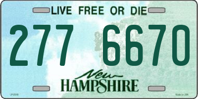 NH license plate 2776670