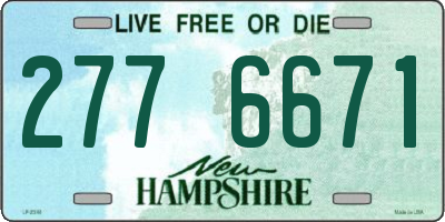NH license plate 2776671