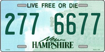 NH license plate 2776677