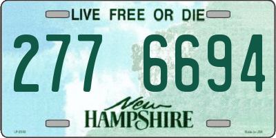 NH license plate 2776694