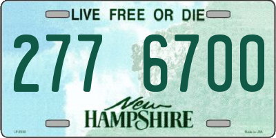NH license plate 2776700