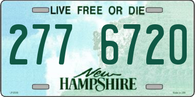 NH license plate 2776720