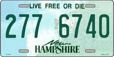 NH license plate 2776740