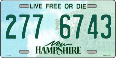 NH license plate 2776743