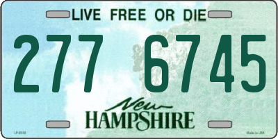 NH license plate 2776745
