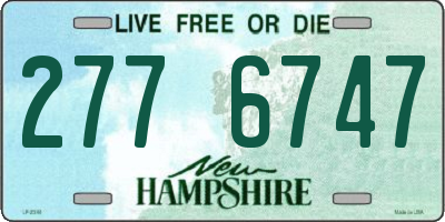 NH license plate 2776747