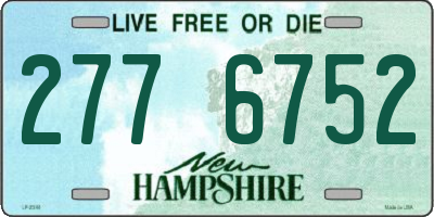 NH license plate 2776752