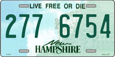 NH license plate 2776754