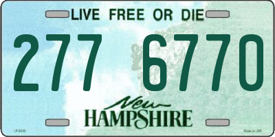 NH license plate 2776770