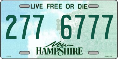 NH license plate 2776777