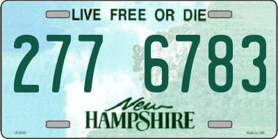 NH license plate 2776783