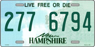 NH license plate 2776794