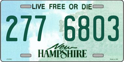 NH license plate 2776803