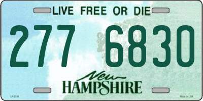 NH license plate 2776830