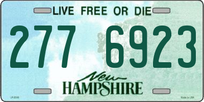 NH license plate 2776923