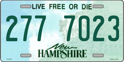 NH license plate 2777023