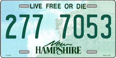NH license plate 2777053
