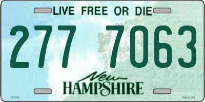 NH license plate 2777063