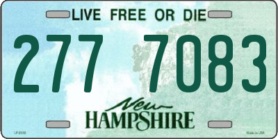 NH license plate 2777083