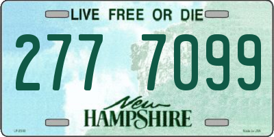 NH license plate 2777099